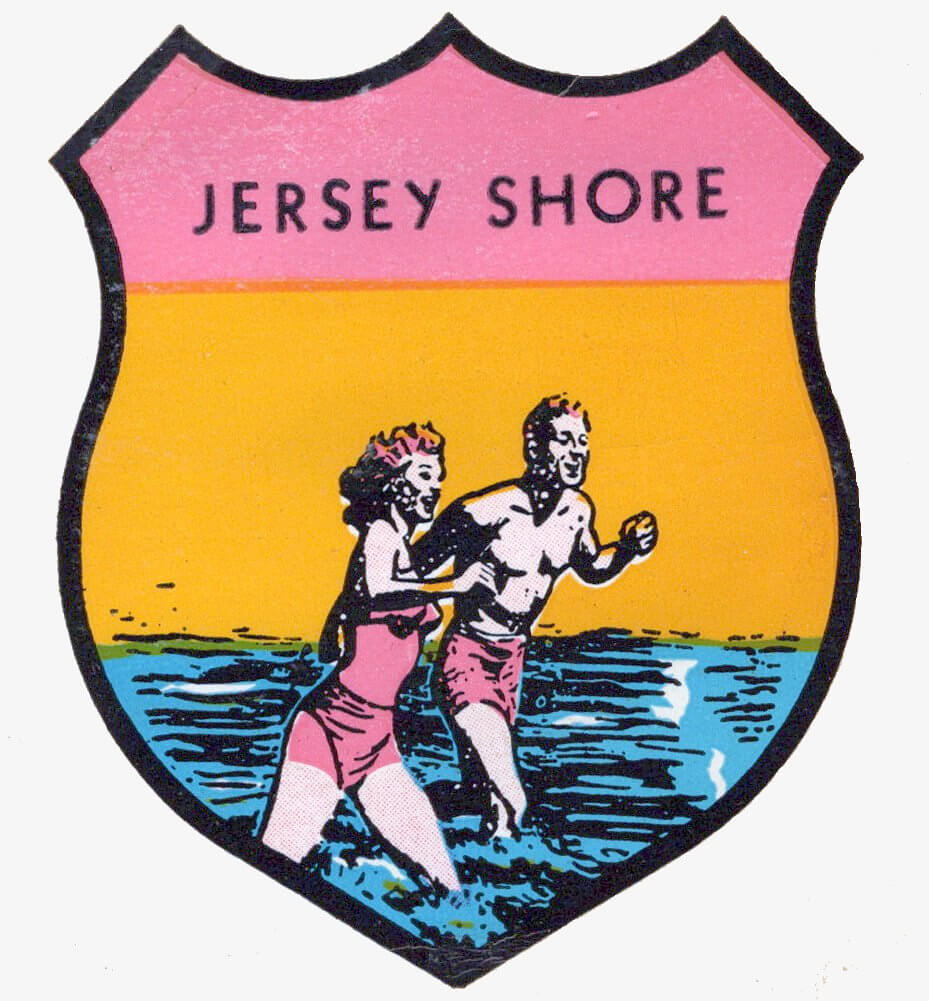 (image for) New Jersey Shore Vintage Vacation Sticker